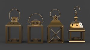 3D Candlestick Holder Collection