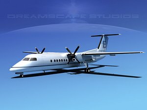 3d model of dhc-8 q300