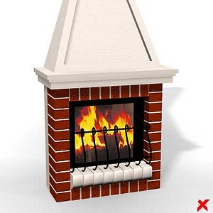 3ds max fireplace