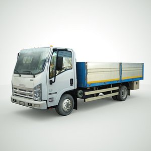 isuzu nqr 70 flatbed 3D model