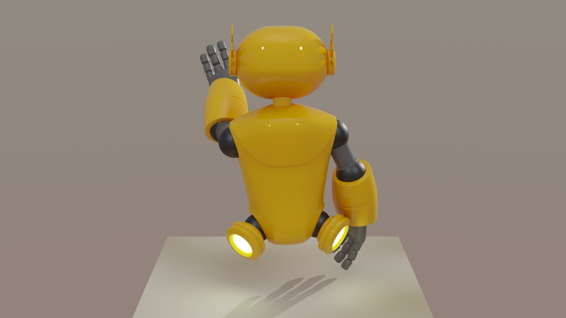 Yellow Robot Model - TurboSquid 2208380