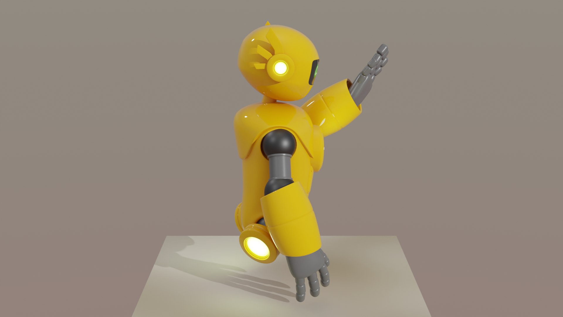Yellow Robot Model - TurboSquid 2208380