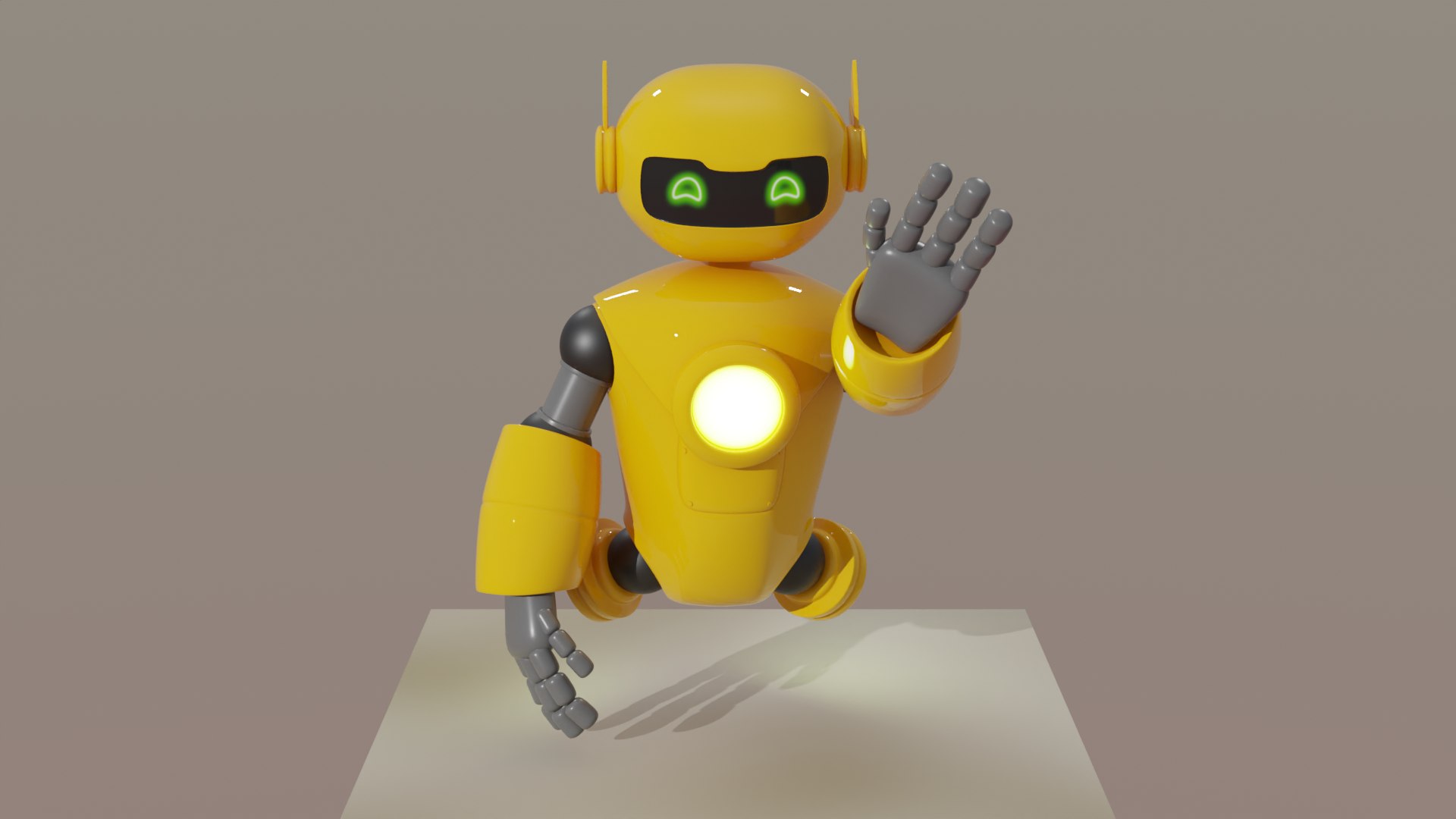 Yellow Robot Model - TurboSquid 2208380