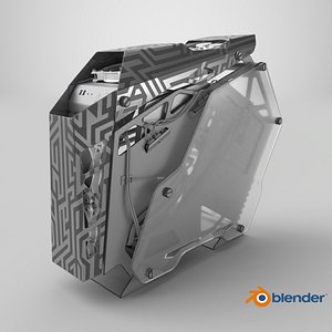 Gaming PC Off State Open