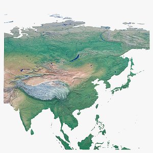 Central Asia Topographic Map