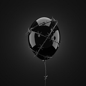Barbed wire on the balloon