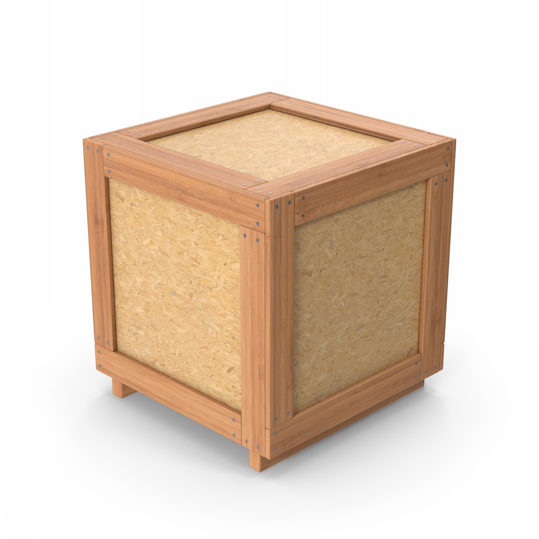 Wooden Crate Box 3D model TurboSquid 1995816