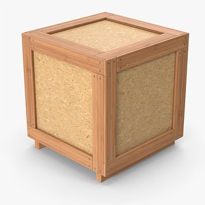 Wooden Crate Box 3D model