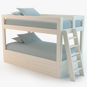 kids bunk bed 3d max