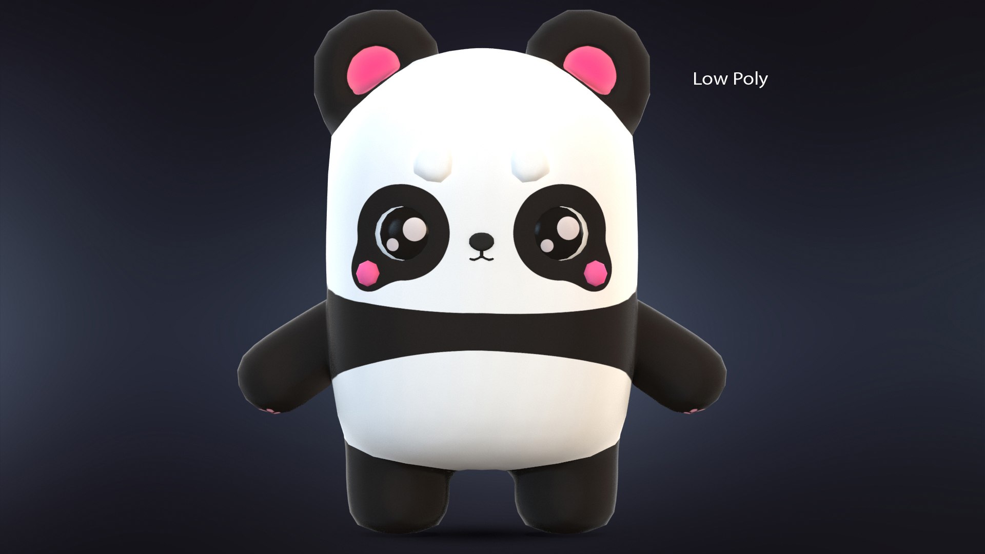 3D cute cartoon panda https://p.turbosquid.com/ts-thumb/CI/118xB2/LMkpWIyi/bearlowpoly/jpg/1600793583/1920x1080/fit_q87/2aec290b3d6ebbd8e0dc9a356ee2d154793deec6/bearlowpoly.jpg