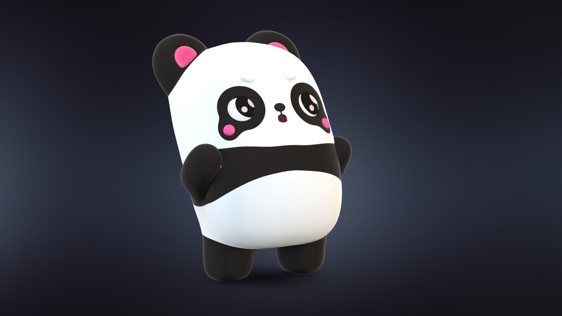 3D cute cartoon panda https://p.turbosquid.com/ts-thumb/CI/118xB2/ZolyArRQ/bear0012/jpg/1600387272/1920x1080/fit_q87/9ad3cab0c53d9a280c54fd2d2f90d582c238d605/bear0012.jpg
