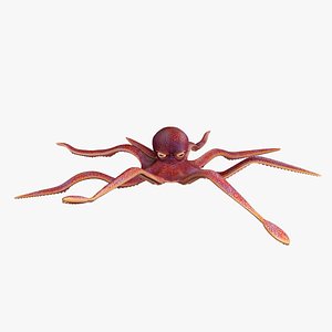 3D model Kraken Octopus Creature Rigged