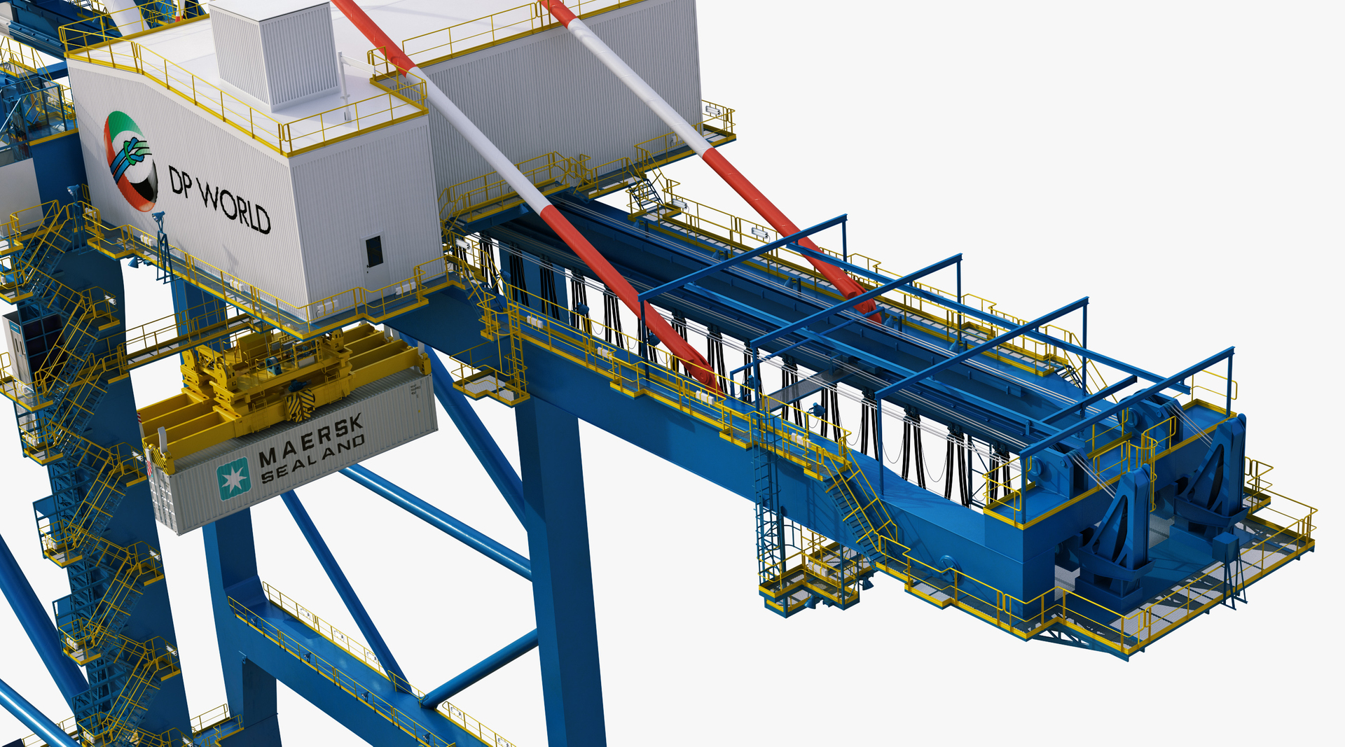 modelo 3d STS Harbor Container Crane ZPMC - TurboSquid 1316285