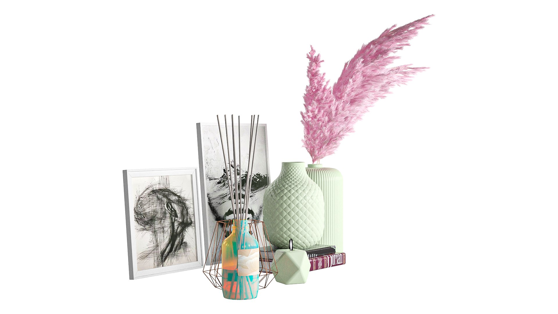 3D model Decorative Set 004 - TurboSquid 2074641