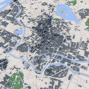 3D Nanjing City China