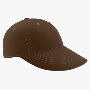 baseball hat brown 3D model