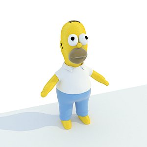 toy homer simpson 3D model