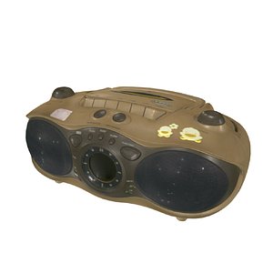 Vintage Cassette Radio 1 3D model