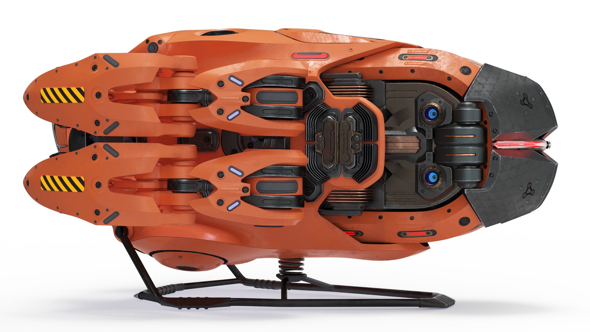3D Sci Fi Flying Loader Rigged for Cinema 4D - TurboSquid 2052152