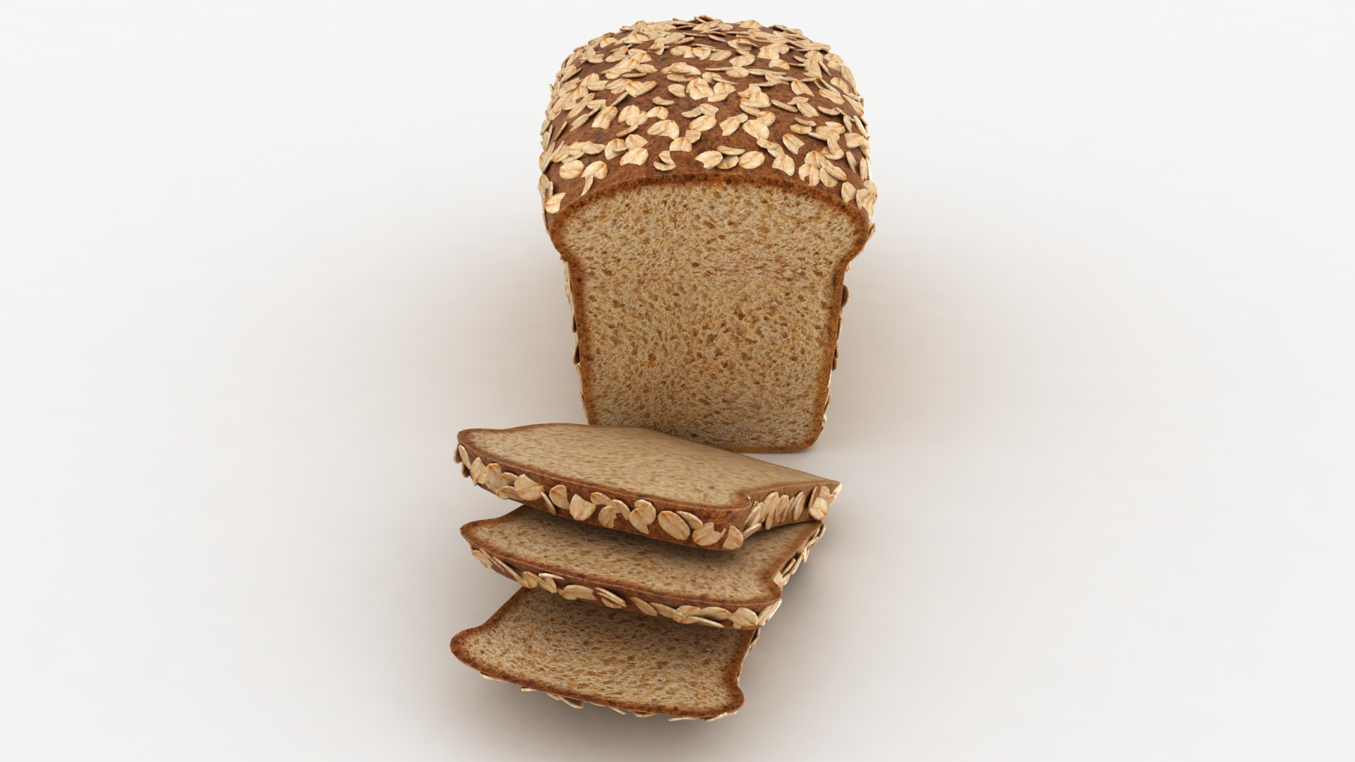 Realistic Oat Bread 3D - TurboSquid 1448965