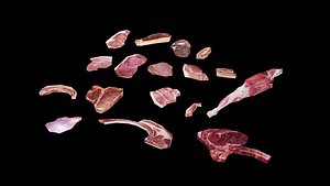 3D Meat Pack Low Poly