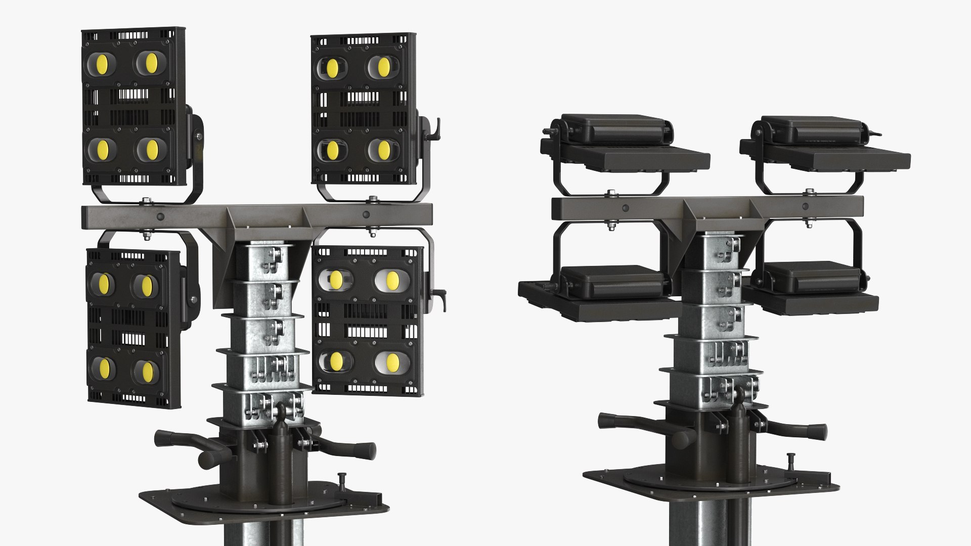 3D Portable Lighting Mast Rigged Model - TurboSquid 1546388