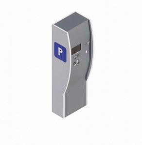 Parking Ticket Payment Machine 3D Model 3D model
