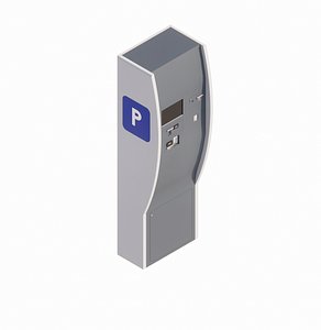 Parking Ticket Payment Machine 3D Model