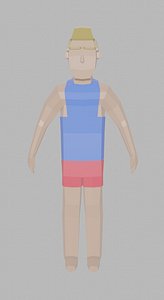 Low Poly Character Man rigged Unity #7