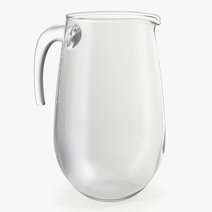3D Glass Jug With Hook Handle