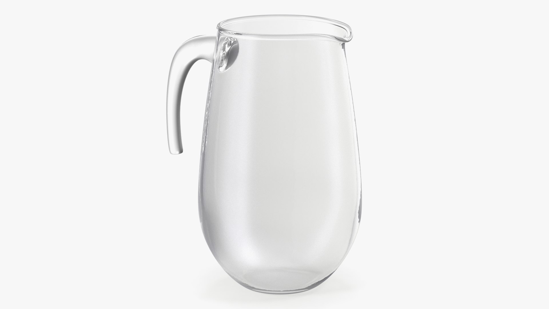 Glass Jug With Hook Handle 3D model preview