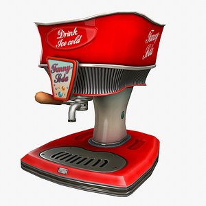 cola dispenser cartoon model