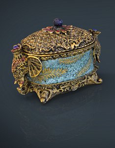 decorative jewelry box 3d model