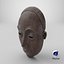 African Mask 009 Textured