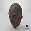 African Mask 009 Textured