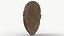 African Mask 009 Textured