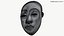 African Mask 009 Textured