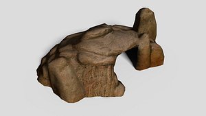 realistic rock cave 3d 3ds