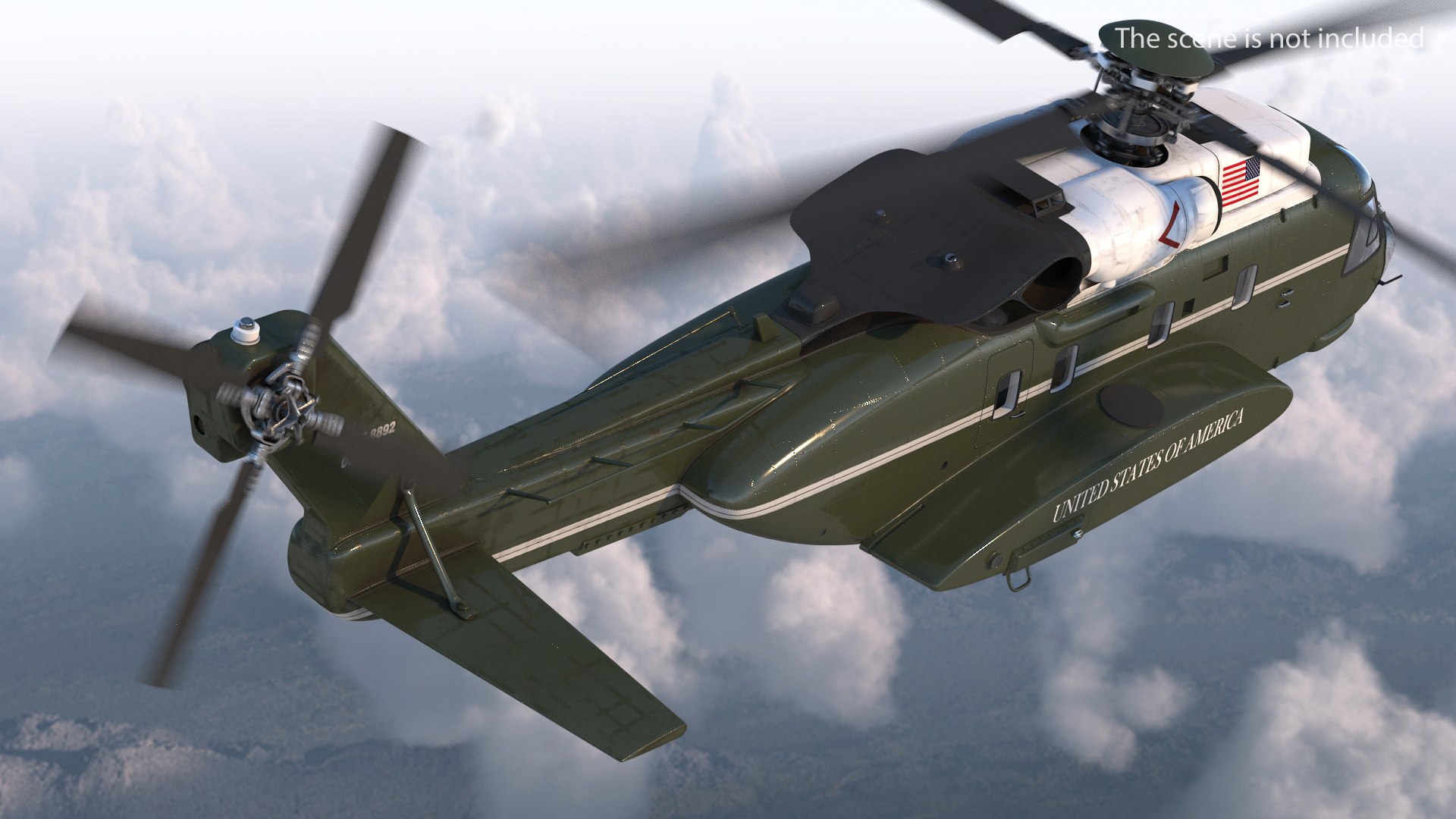 Sikorsky VH-92 Marine One 3D model preview
