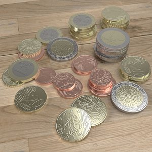 French Euro coins