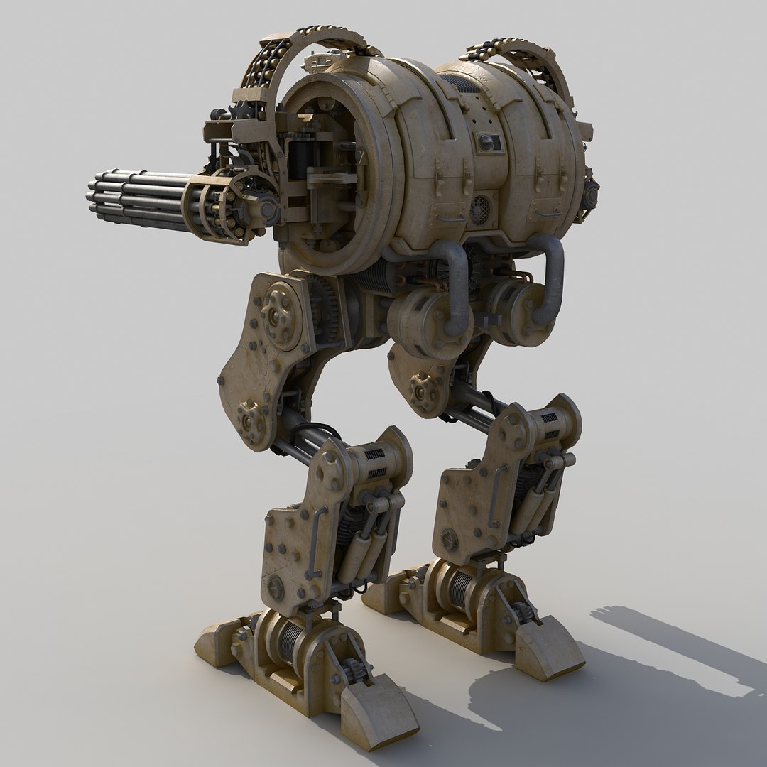 Robot Rigged 3d Model