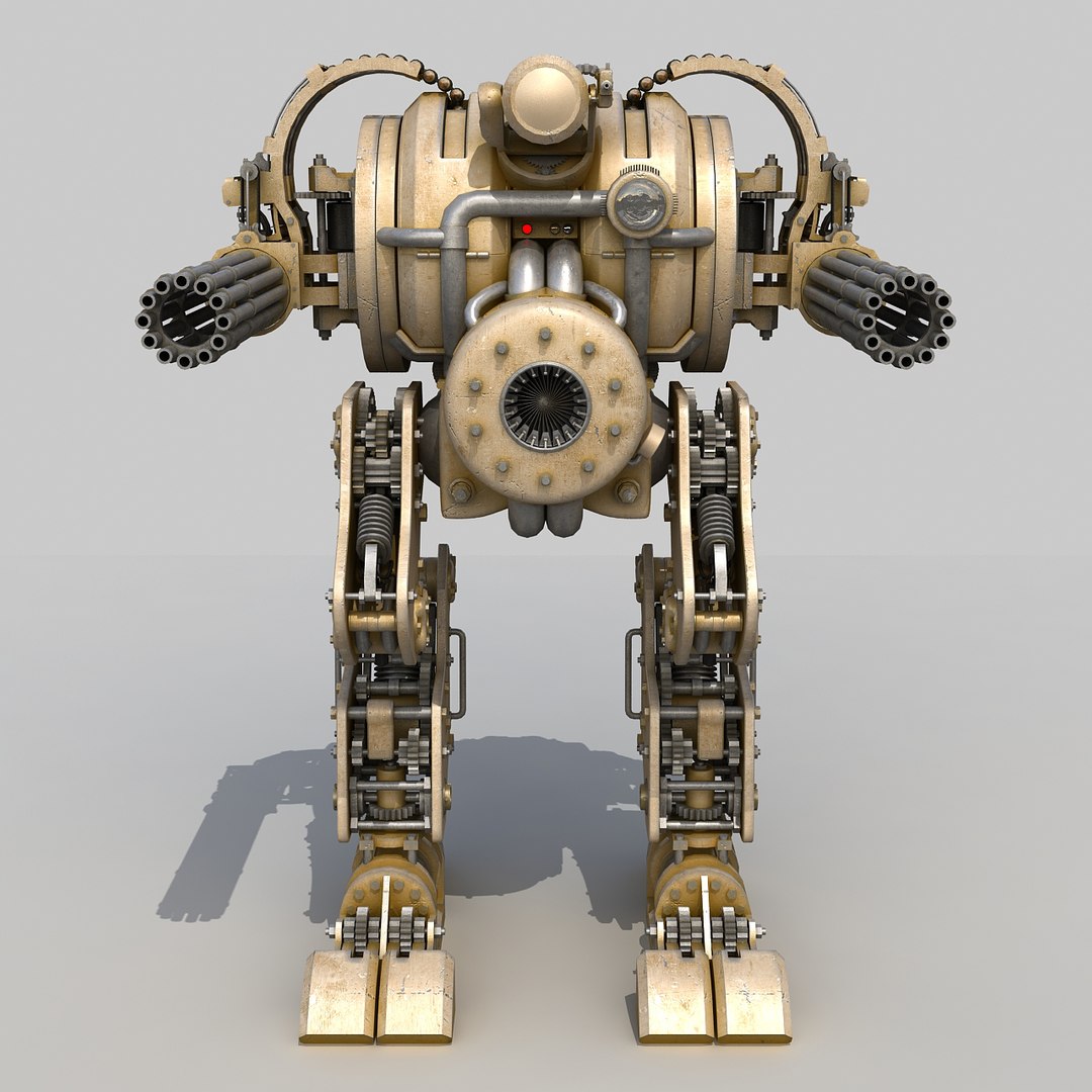 Robot Rigged 3d Model