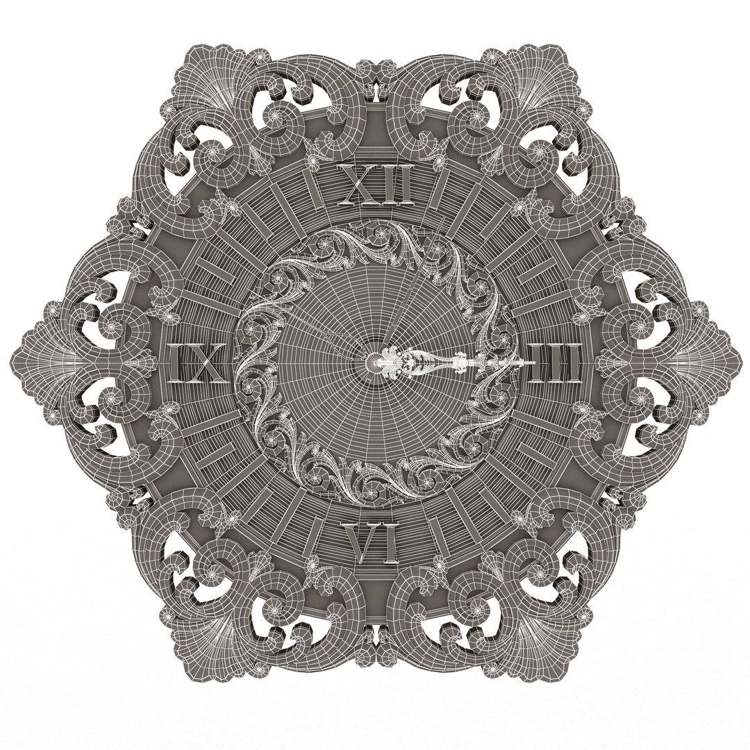 3D model Classic Wall Clock 07 Chrome - TurboSquid 2137333