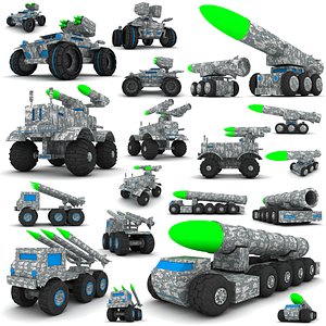 military wooden toy 3d model