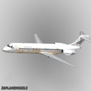 b717-200 bangkok airways 3d model