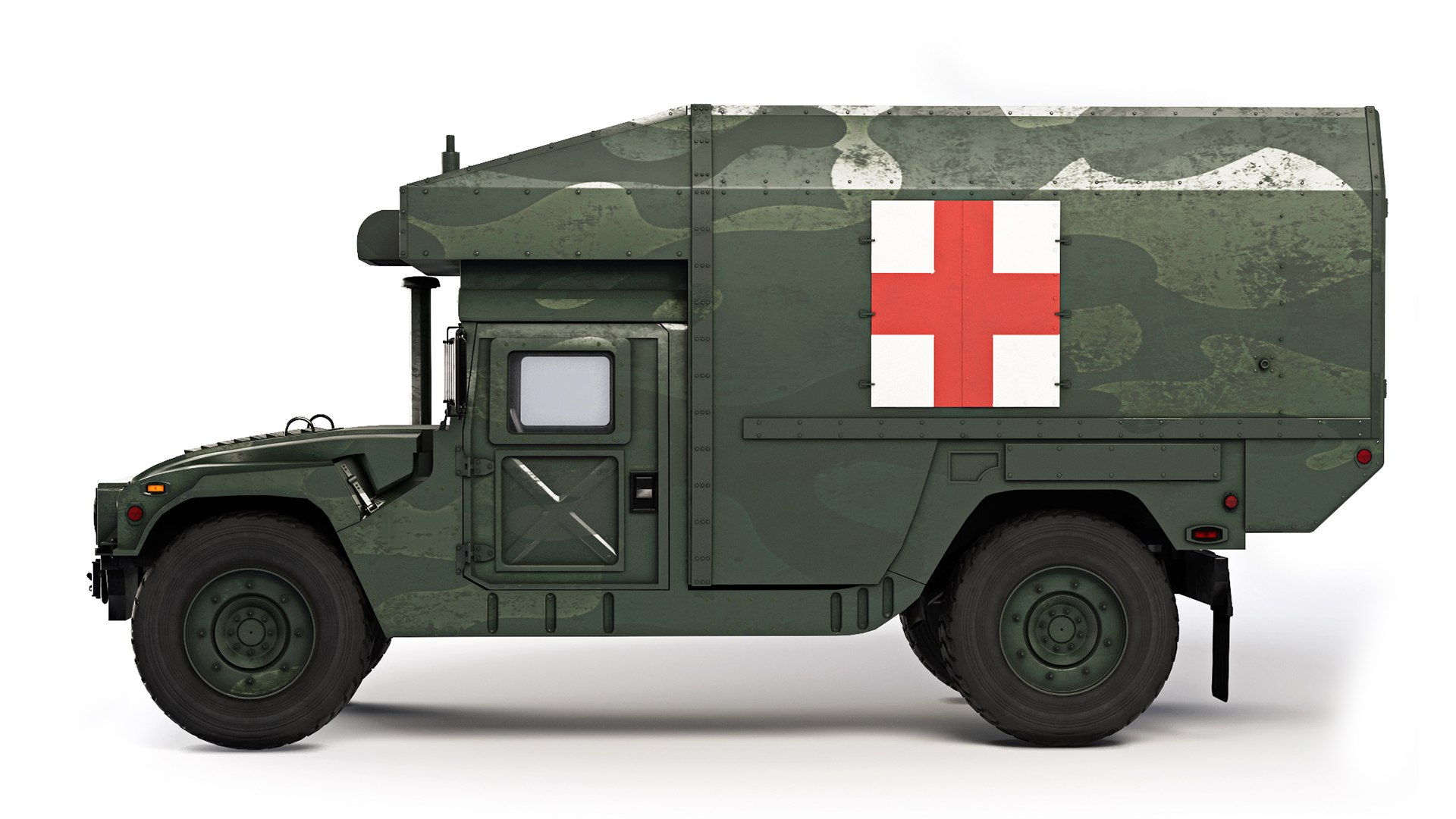 Humvee Military M997A3 Ambulance 2018 3D - TurboSquid 1981922