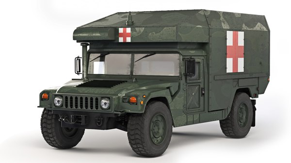 ハンビー軍用 M997A3 救急車 20183Dモデル - TurboSquid 1981922