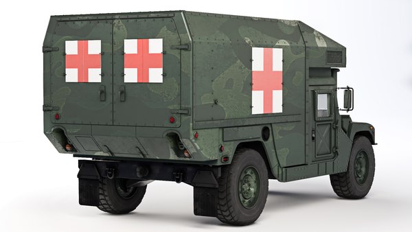 ハンビー軍用 M997A3 救急車 20183Dモデル - TurboSquid 1981922