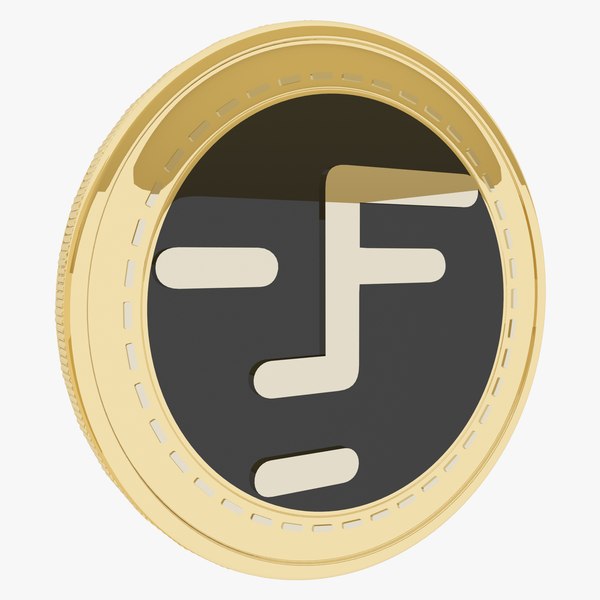 Faceter Cryptocurrency Gold Coin 3D model