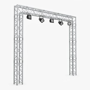 Square Truss Modular Light System 3D model